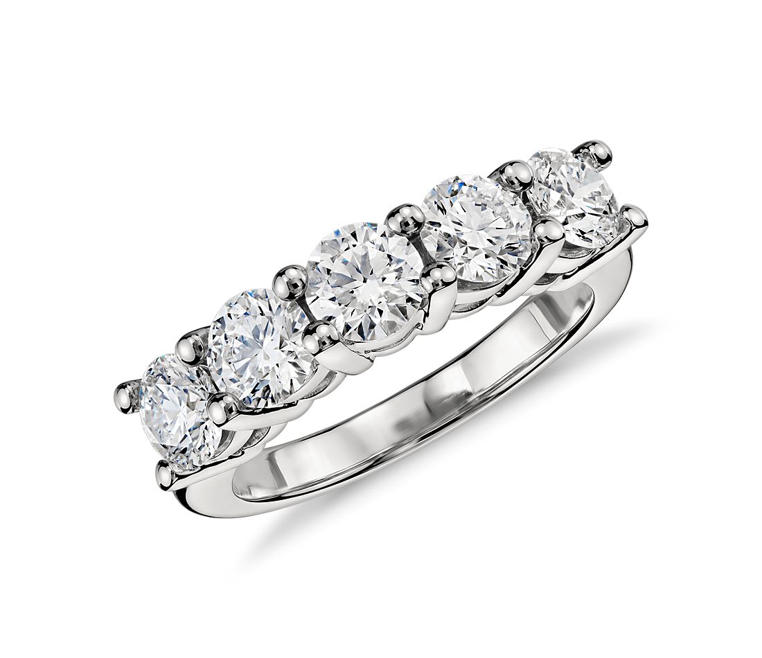5 Diamond Wedding Band