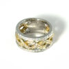Two Tone Gold Band With Diamonds